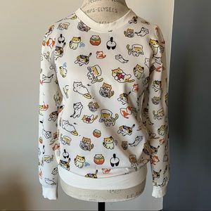 Neko Atsume cat collector long sleeve top